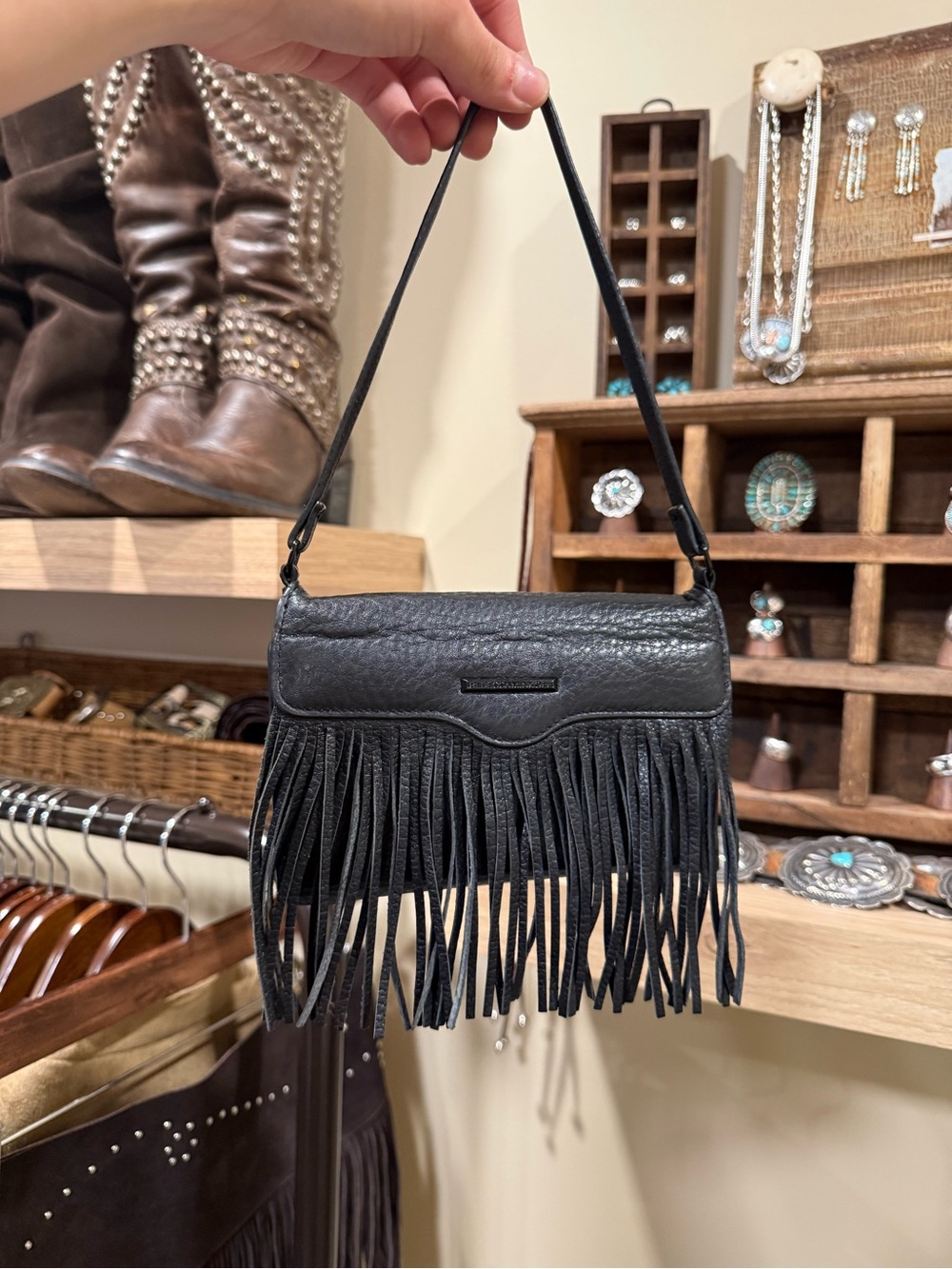 Rebecca Minkoff Leather Fringe Purse